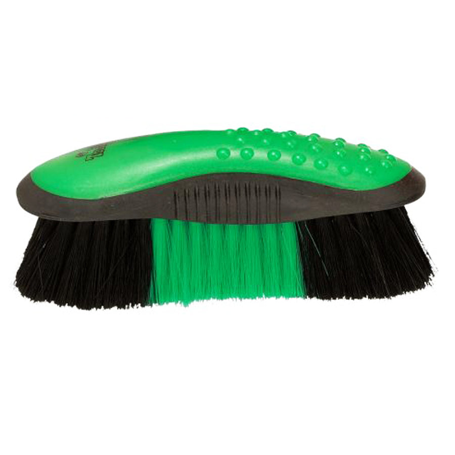 8 1/2 In. Tough 1 Great Grip Brush Finishing 2 Bristles Green Hunter – by Hilason – Cowboy and equestrian accessories