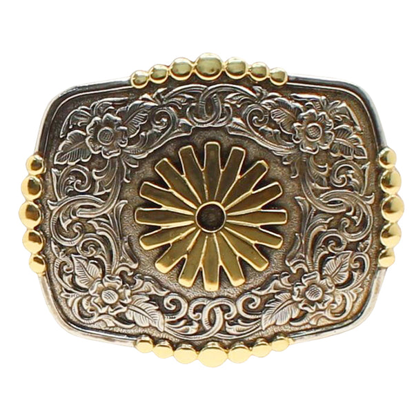 3 3/4 in X 1/4 Crumrine Western men's Belt Buckle Spur Rowel - Uhorse