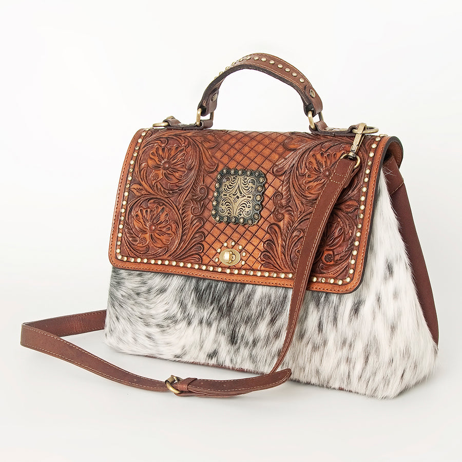 American Darling Messenger Hair on-Genuine Leather W. Women Bag by Hilason – Cowboy and equestrian accessories