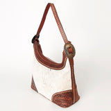 American Darling ADBGI188 Hobo Hand Tooled Hair On Genuine Leather Women Bag Western Handbag Purse
