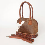 American Darling ADBGI190 Tote Hand Tooled Hair On Genuine Leather Women Bag Western Handbag Purse