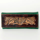 American Darling Wallet Hand Tooled Genuine Leather Western Women Bag | Handbag Purse Wristlet Travel Clutch