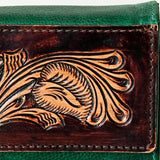 American Darling Wallet Hand Tooled Genuine Leather Western Women Bag | Handbag Purse Wristlet Travel Clutch