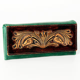 American Darling Wallet Hand Tooled Genuine Leather Western Women Bag | Handbag Purse Wristlet Travel Clutch