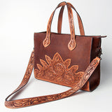 American Darling ADBGZ408 Tote Hand Tooled Genuine Leather Women Bag by Hilason – Cowboy and equestrian accessories