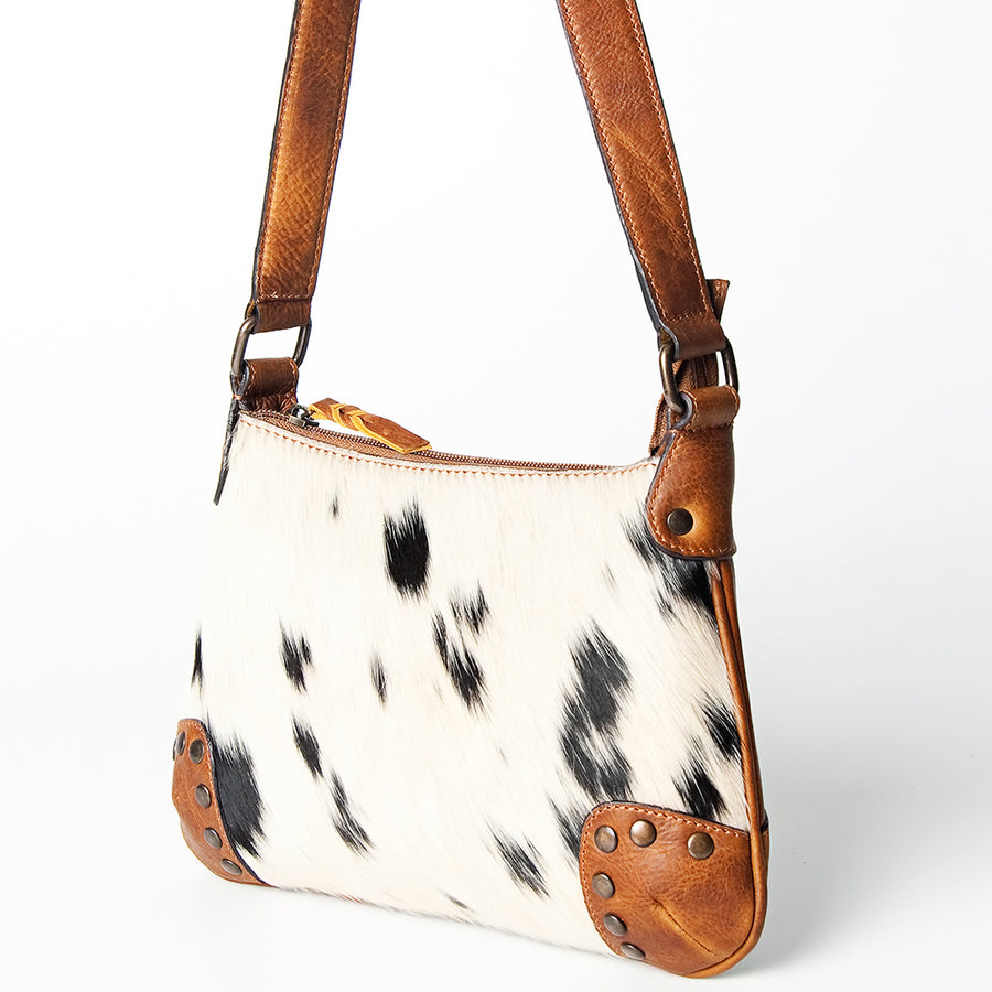 ADBGZ417 American Darling Hair On Genuine Leather Women Bag W. Handbag by Hilason – Cowboy and equestrian accessories