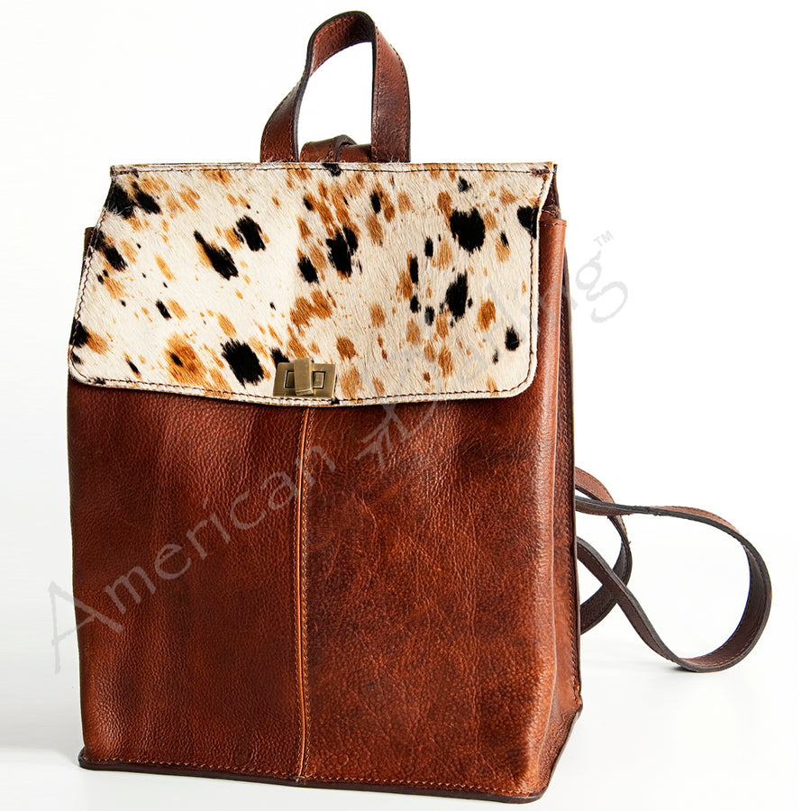 American Darling Backpack Hair On Genuine Leather Women Bag Western Handbag Purse - Uhorse