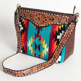 American Darling Large Crossbody Hand Tooled Saddle Blanket Genuine Leather Women Bag Western Handbag Purse