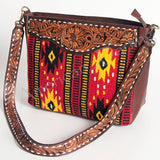 American Darling Large Crossbody Hand Tooled Saddle Blanket Genuine Leather Women Bag Western Handbag Purse