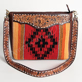 American Darling Large Crossbody Hand Tooled Saddle Blanket Genuine Leather Women Bag Western Handbag Purse