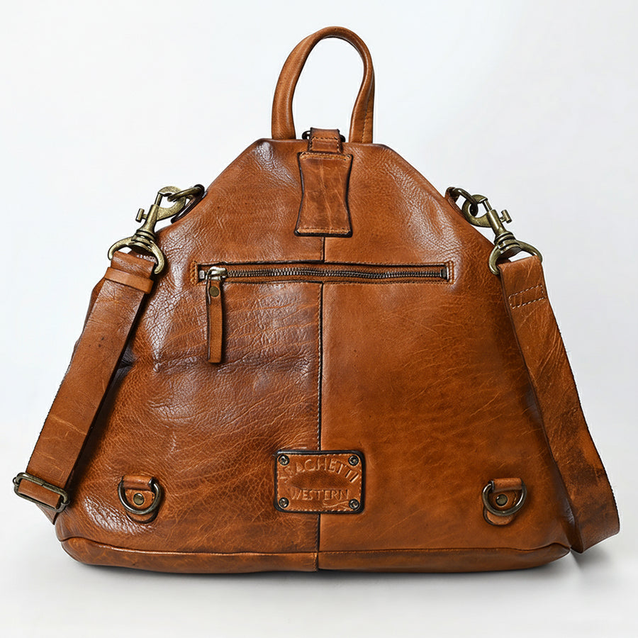 Spaghetti Western Swc194Tan Cross Body I Vintage Handmade Drum Dyed Genuine European Cowhide Leather Women Bag Western Handbag Purse