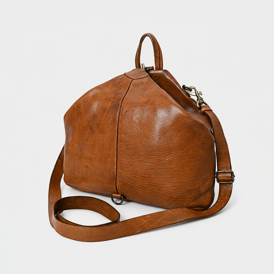 Spaghetti W. Swc194Tan Cross Body I Vintage Handmade Drum Dyed Genuine by Hilason – Cowboy and equestrian accessories