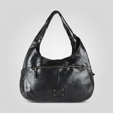 Spaghetti Western Swc189Blk Tote Vintage Handmade Drum Dyed Genuine European Cowhide Leather Women Bag Western Handbag Purse