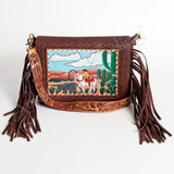 American Darling ADBGA204 Clutch Genuine Leather Women Bag Western Handbag Purse