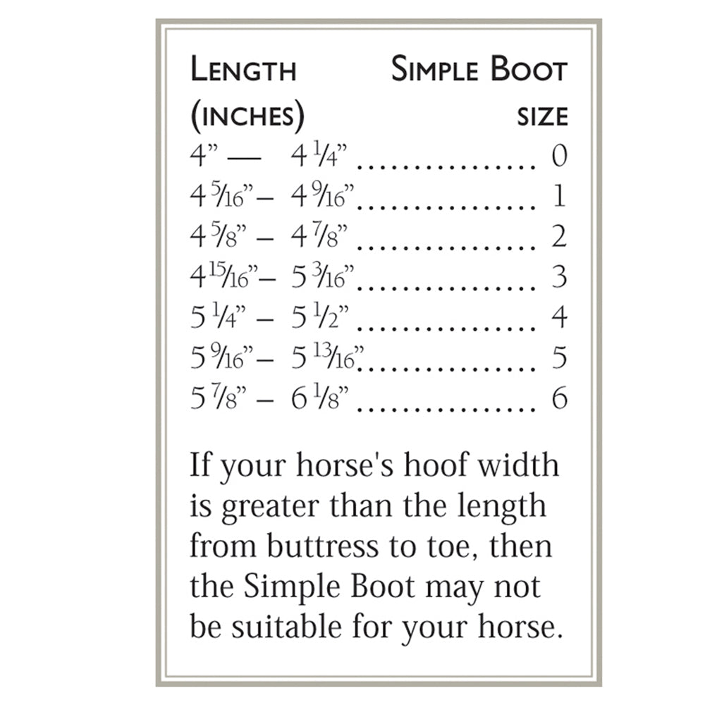 cavallo Simple Regular Hoof Horse Boot Black