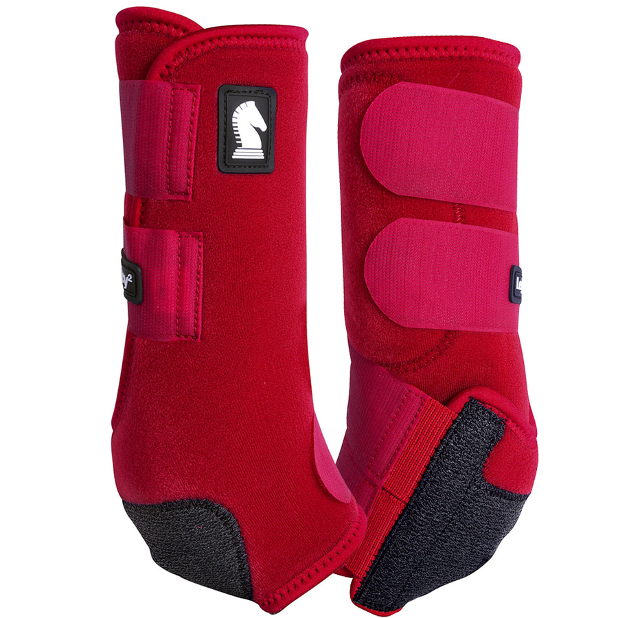 Classic Equine Legacy System Crimson Hind Sport Support Boots Medium – by Hilason – Cowboy and equestrian accessories