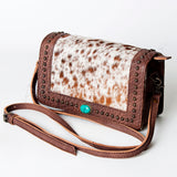 ADBG683A American Darling Hand Tooled Hair On Genuine Leather Women Bag Western Handbag Purse