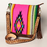 American Darling Tote Saddle Blanket Genuine Leather Women Bag Western Handbag Purse