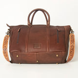 American Darling ADBGA206J Briefcase Hand Tooled Saddle Blanket Genuine Leather Women Bag Western Handbag Purse