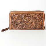 American Darling Wallet Hand Tooled Genuine Leather Western Women Bag | Handbag Purse Wristlet Travel Clutch