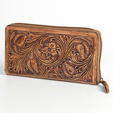 American Darling ADBGZ447 Wallet Hand Tooled Genuine Leather Women Bag by Hilason – Cowboy and equestrian accessories