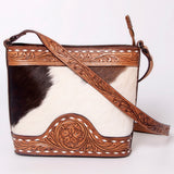 American Darling Tote Hand Tooled Hair-On Genuine Leather Women Bag Western Handbag Purse