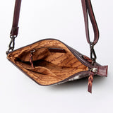 American Darling Crossbody Hand Tooled Hair-On Genuine Leather Women Bag Western Handbag Purse