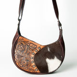 American Darling Hobo Hand Tooled Hair On Genuine Leather Western Women Bag | Handbag Purse Bags for Cute