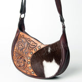 American Darling ADBGZ453 Hobo Hand Tooled Hair-On Genuine Leather Women Bag Western Handbag Purse