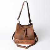 American Darling Bucket Hand TooledGenuine Leather women bag western handbag purse |