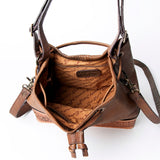 American Darling Bucket Hand TooledGenuine Leather women bag western handbag purse |