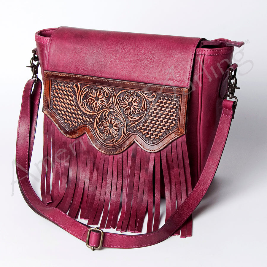 American Darling Cross Body I Hand Tooled Genuine Leather Women Bag Western Handbag Purse - Uhorse