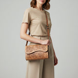 American Darling Wallet Hand Tooled Genuine Leather women bag western handbag purse