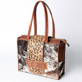 American Darling ADBGZ463 Tote Hand Tooled Hair-On Genuine Leather Women Bag Western Handbag Purse