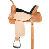 15 In Flex Tree Western Horse Saddle In American Leather Barrel Trail - Uhorse