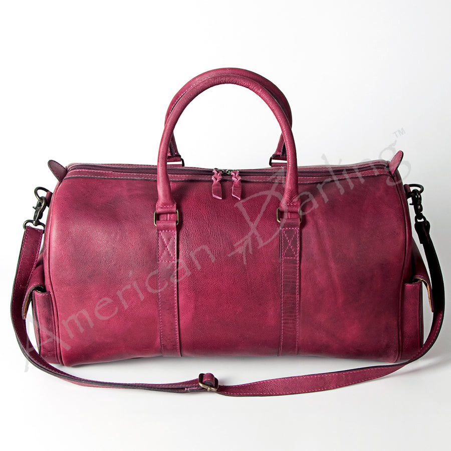 American Darling Duffel Full Grain Genuine Leather Western Women Bag | Handbag Duffle Weekend Travel Bags
