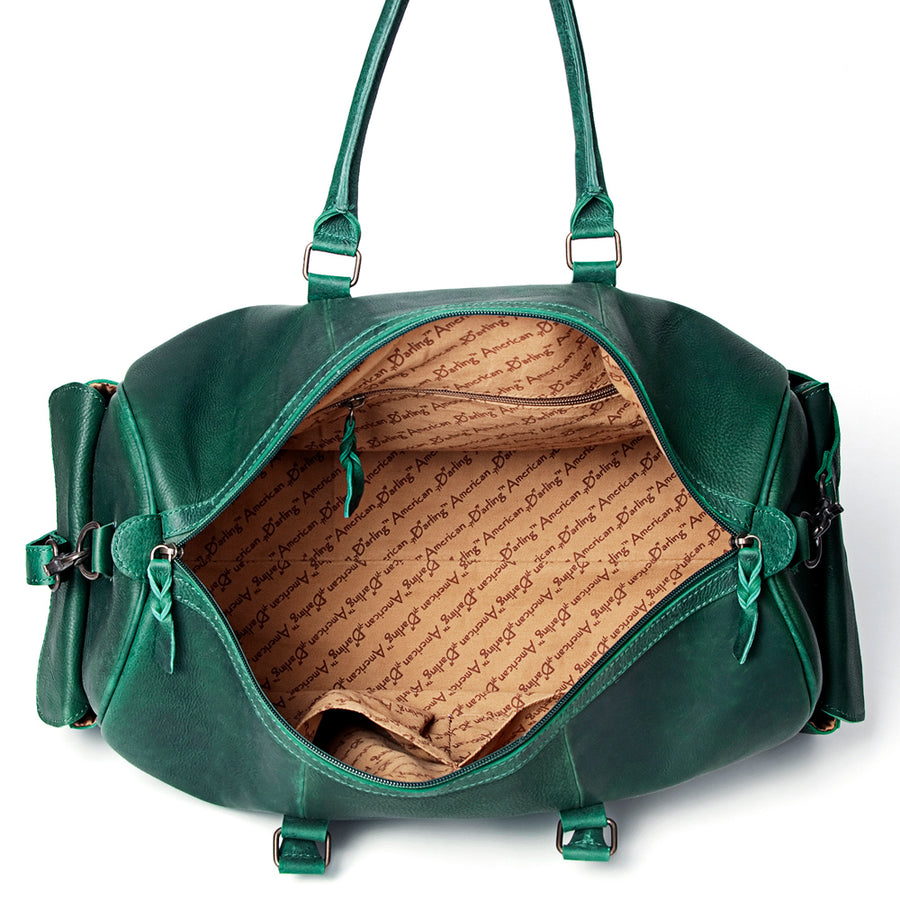 American Darling Duffel Full Grain Genuine Leather Western Women Bag | Handbag Duffle Weekend Travel Bags