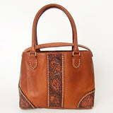 American Darling Tote Hand Tooled Hair On Genuine Leather Women Bag Western Handbag Purse