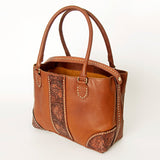 American Darling Tote Hand Tooled Hair On Genuine Leather Women Bag Western Handbag Purse