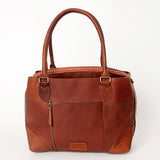 American Darling ADBGI175B Tote Hand Tooled Hair On Genuine Leather women bag western handbag purse