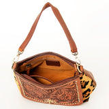 American Darling Hobo Hand Tooled Hair On Genuine Leather Women Bag Western Handbag Purse