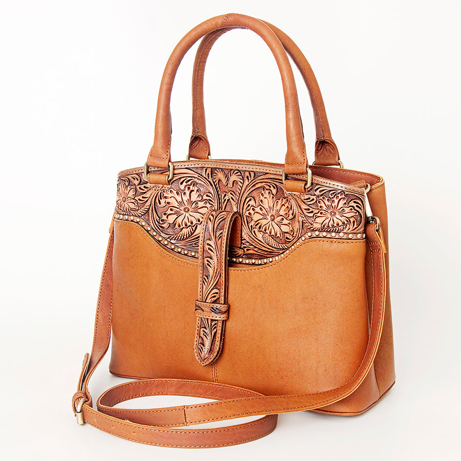 American Darling Tote Hand Tooled Genuine Leather Western Women Bag Handbag Purse | Travel Bags College Casual - Uhorse