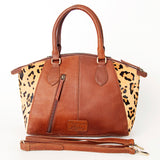 American Darling ADBGI182A Tote Hand Tooled Hair On Genuine Leather women bag western handbag purse