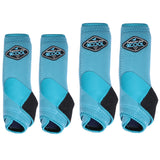 Medium Professionals Choice 2XCool H. Sports Boots 4pk Turquoise – by Hilason – Cowboy and equestrian accessories