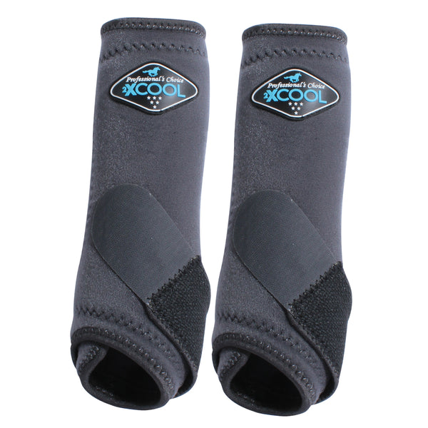 Professionals Choice 2XCOOL H. Sports Front Boots Pair Charcoal – by Hilason – Cowboy and equestrian accessories