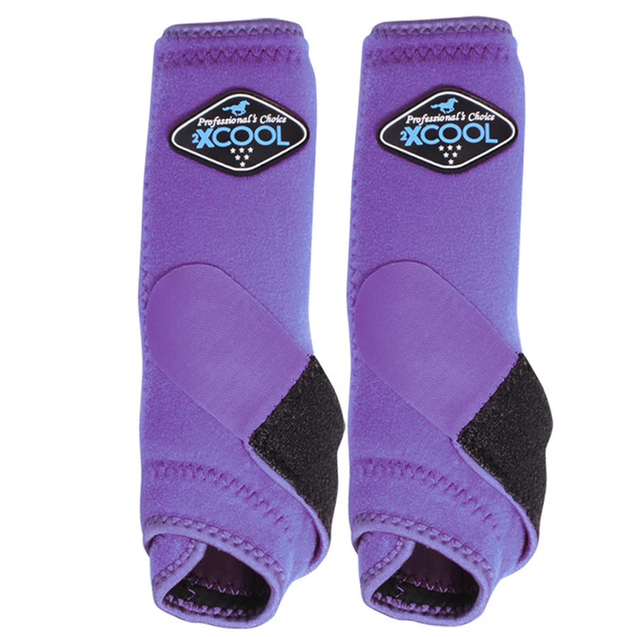Medium Professionals Choice 2XCOOL H. Sports Front Boots Pair Purple – by Hilason – Cowboy and equestrian accessories