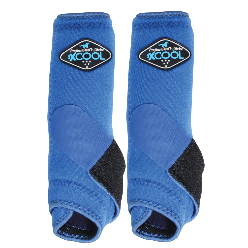 Professionals Choice 2XCOOL Horse Sports Front Boots Pair Royal Blue