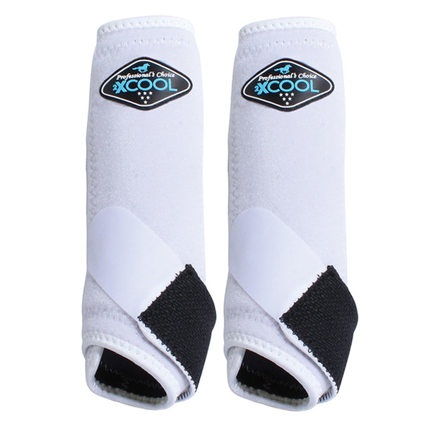 Professionals Choice 2XCOOL H. Sports Front Boots Pair White by Hilason – Cowboy and equestrian accessories