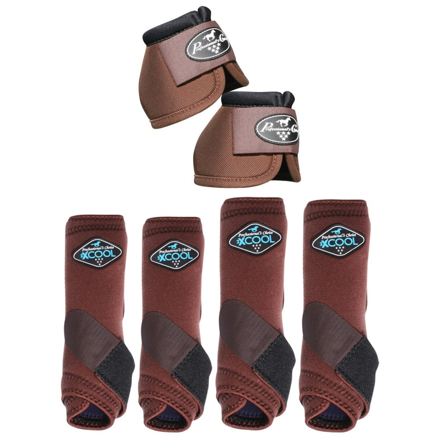 Large Professionals Choice H. 2XCOOL Ballistic Sport Bell Boots 6 Pack by Hilason – Cowboy and equestrian accessories