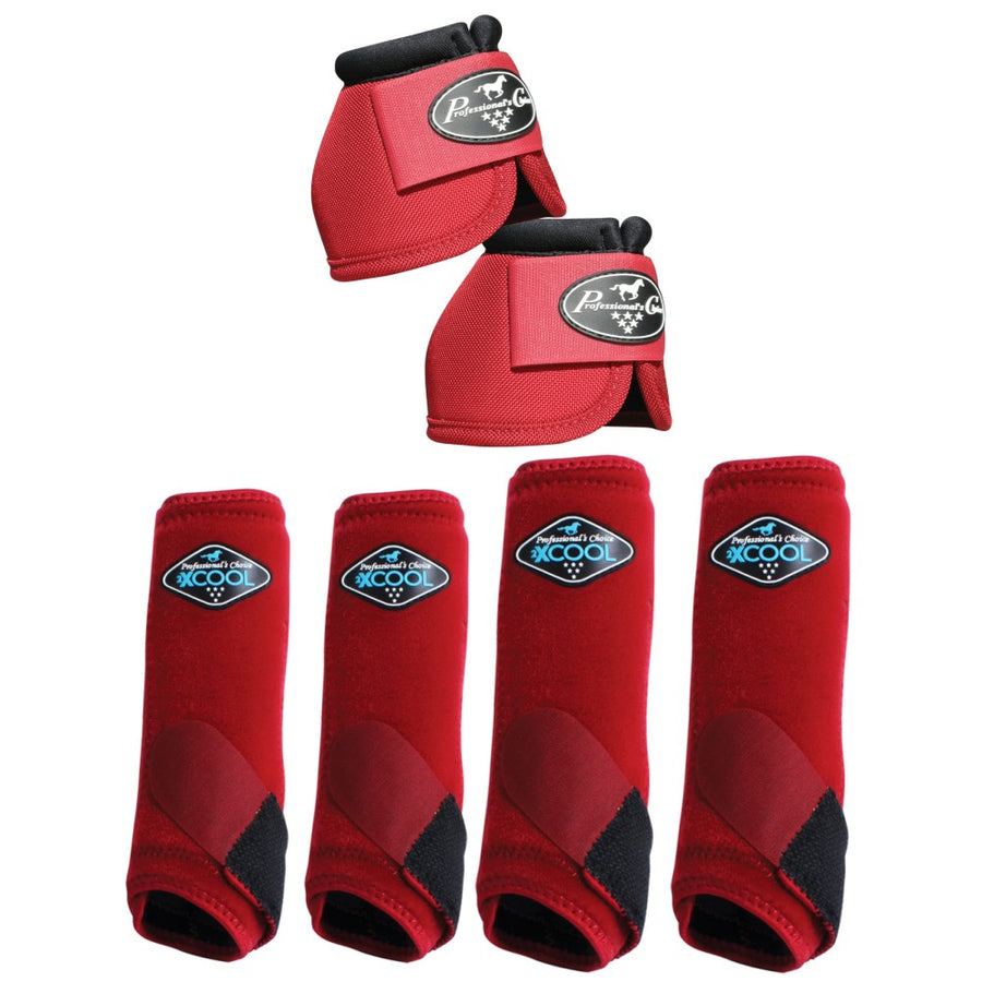 Small Professionals Choice H. 2XCOOL Ballistic Sport Bell Boots 6 Pack by Hilason – Cowboy and equestrian accessories